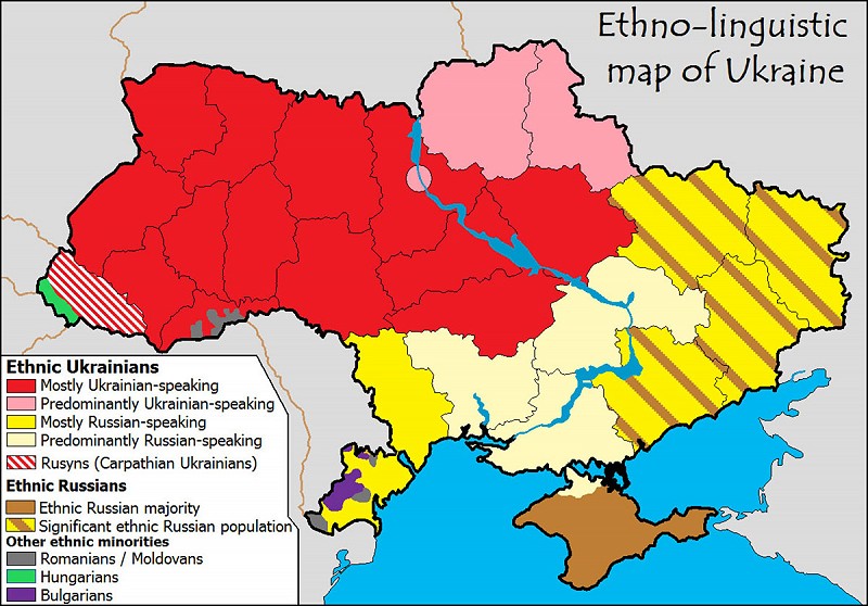 Ethnoliguistic map of Ukraine