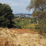 Looking north-west from Midsummer Hill, at the southern end of the Malvern Hills, straddling the border  between Herefordshire and Worcestershire in the West of England. (Photograph: Tom Raines)